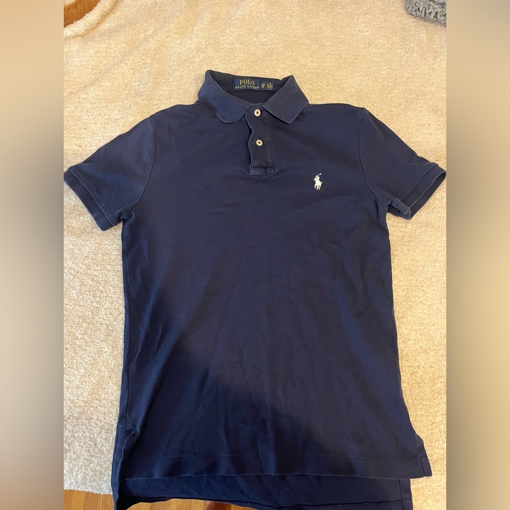 POLO NAVY BLUE COLLARD SHORT SLEEVE XS